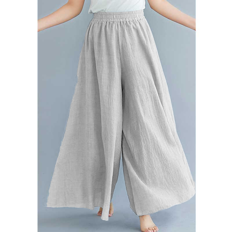 Buddha Stones Women Casual Loose Cotton Linen Wide Leg Pants For Yoga Dance - image 32