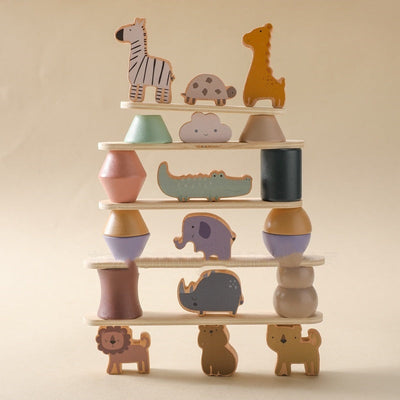Children's Solid Wood Jenga Early Education Cognitive Toys