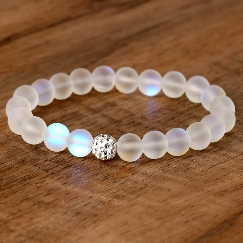 Buddha Stones Glitter Stone Zircon Healing Bracelet Bracelet BS 2