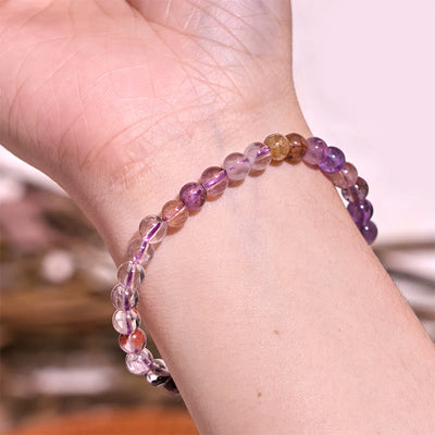 Foviel Natural Purple Phantom Love Wisdom Bracelet