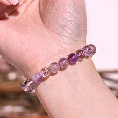Foviel Natural Purple Phantom Love Wisdom Bracelet