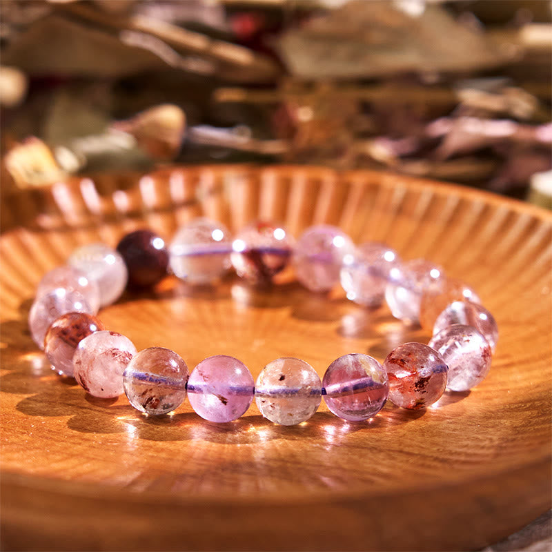 Foviel Natural Purple Phantom Love Wisdom Bracelet