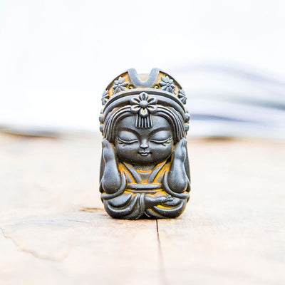 Buddha Stones Handmade Zakiram Iron Powder Rust Cast Resin Statue Zen Home Decoration Decorations BS 18