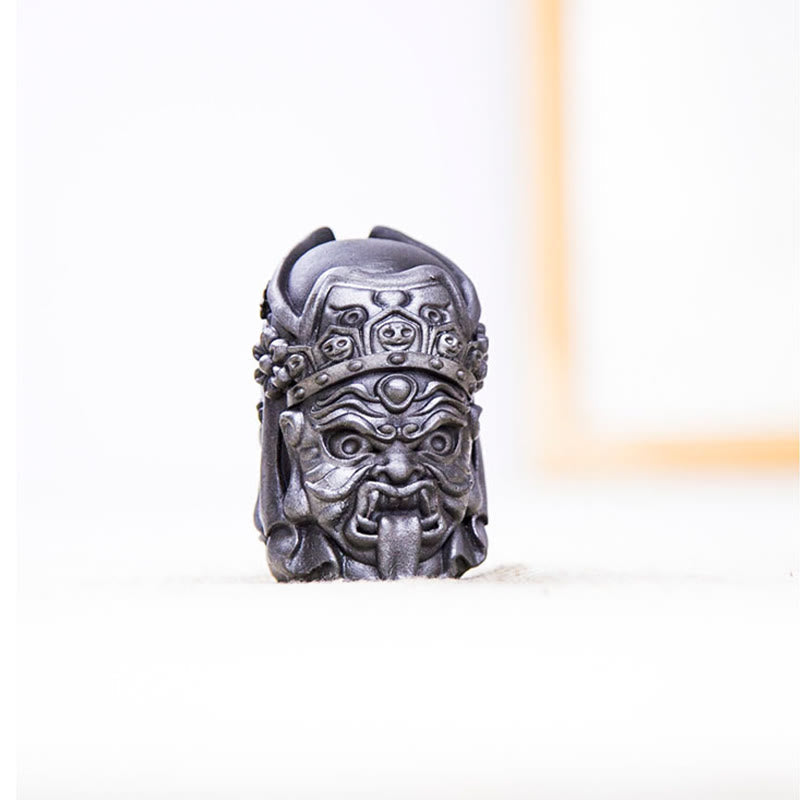 Buddha Stones Handmade Zakiram Iron Powder Rust Cast Resin Statue Zen Home Decoration Decorations BS 23