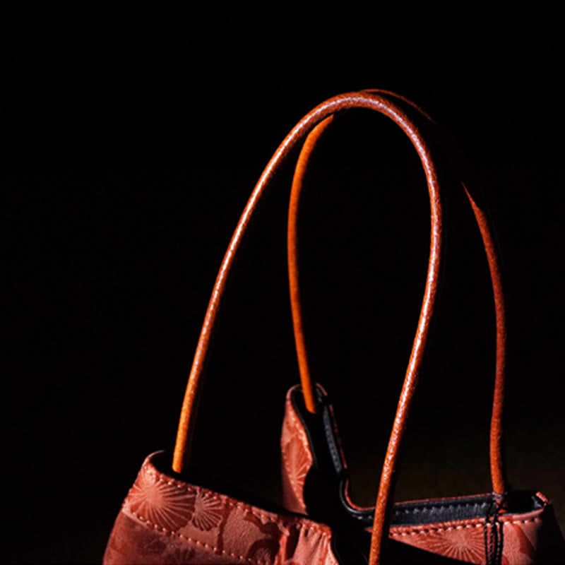 Buddha Stones Plum Flower Bamboo Branches Embroidery Tassel Xiangyunsha Silk Shoulder Bag Hangbags Shoudler Bag&Handbags BS 16