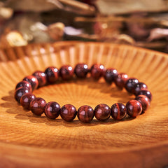 Foviel Natural Tiger Eye Healing Bead Bracelet