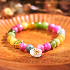 Foviel Turmalin Weisheit Blumenarmband