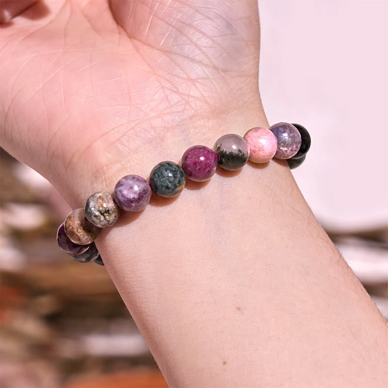 Bracelet positif en tourmaline arc-en-ciel Foviel