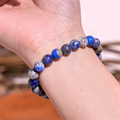 Buddha Stone Lazurite Self Care Positive Bracelet - image 2