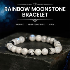 Foviel Regenbogen Moonstone Harmony Armband