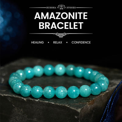 Foviel Amazonit positive Balance Armband
