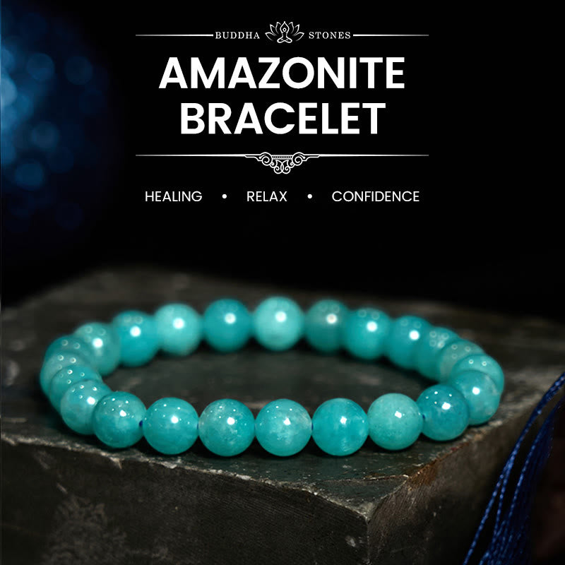 Foviel Amazonit positive Balance Armband