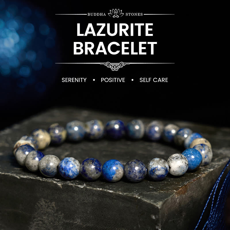 Buddha Stone Lazurite Self Care Positive Bracelet - Lazurite(Wrist Circumference: 14-16cm) - image 0
