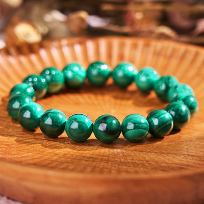 Bracelet de protection et de sérénité en malachite naturelle Foviel