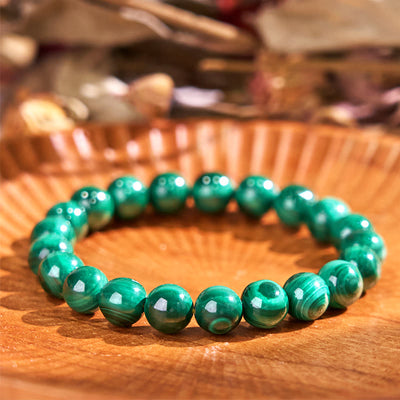 Bracelet de protection et de sérénité en malachite naturelle Foviel