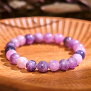 Bracelet positif en pierre de mica violet Foviel