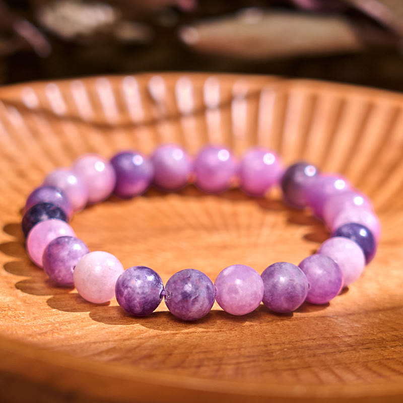 Bracelet positif en pierre de mica violet Foviel