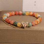 Bracelet de prospérité Foviel en cristal citrine vert