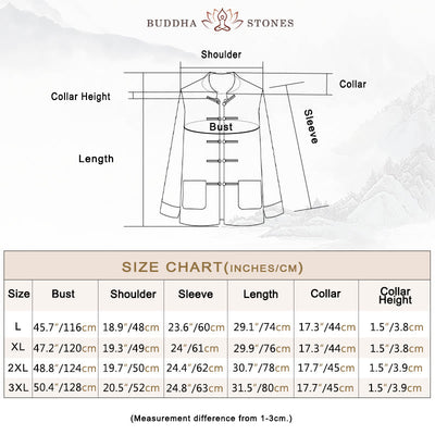 Chemise Foviel pour homme style Tang à boutons brandebourgs, motif carpe koï, manches longues avec poches