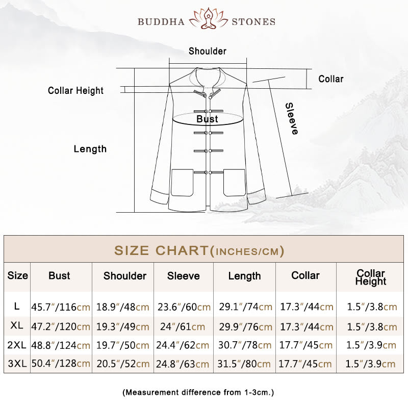 Chemise Foviel pour homme style Tang à boutons brandebourgs, motif carpe koï, manches longues avec poches