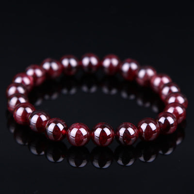 Buddha Stone Various Crystals Malachite Lazurite Lapis Lazuli Hemimorphite Calmness Bracelet - Garnet(Wrist Circumference: 14-16cm) - image 116