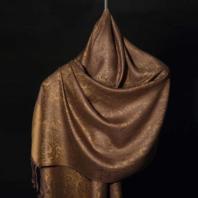 Foviel Tibetischer Cashew Jacquardigalls Schal Frühling Herbst Winter Warm Gemütlicher Schal Wrap