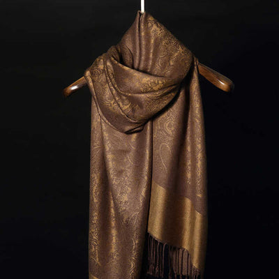 Foviel Tibetischer Cashew Jacquardigalls Schal Frühling Herbst Winter Warm Gemütlicher Schal Wrap