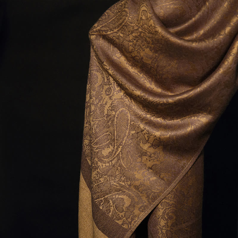 Foviel Tibetischer Cashew Jacquardigalls Schal Frühling Herbst Winter Warm Gemütlicher Schal Wrap