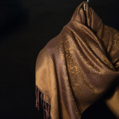 Foviel Tibetischer Cashew Jacquardigalls Schal Frühling Herbst Winter Warm Gemütlicher Schal Wrap