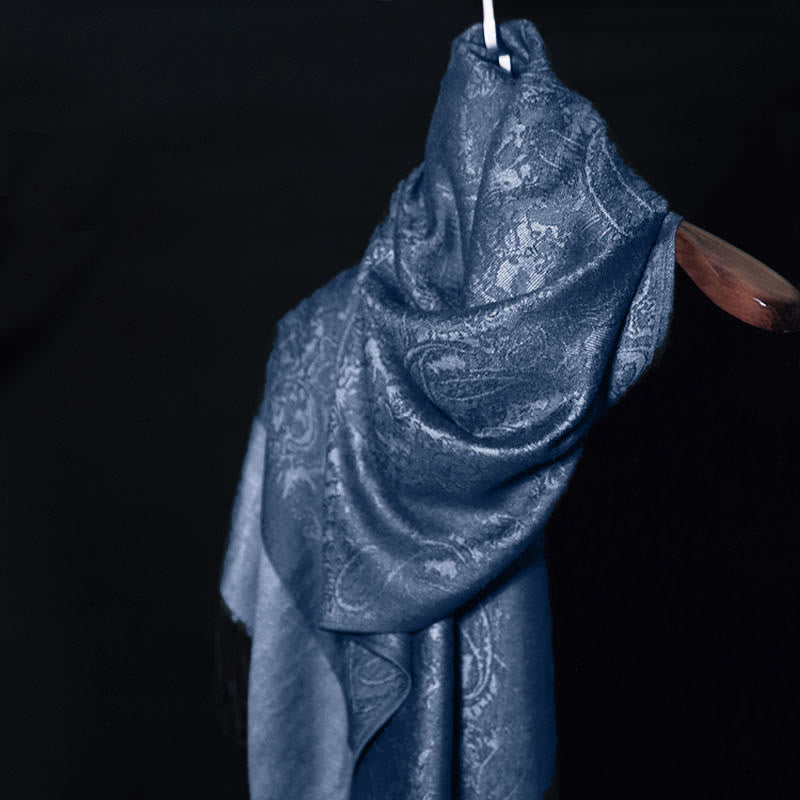 Foviel Tibetischer Cashew Jacquardigalls Schal Frühling Herbst Winter Warm Gemütlicher Schal Wrap