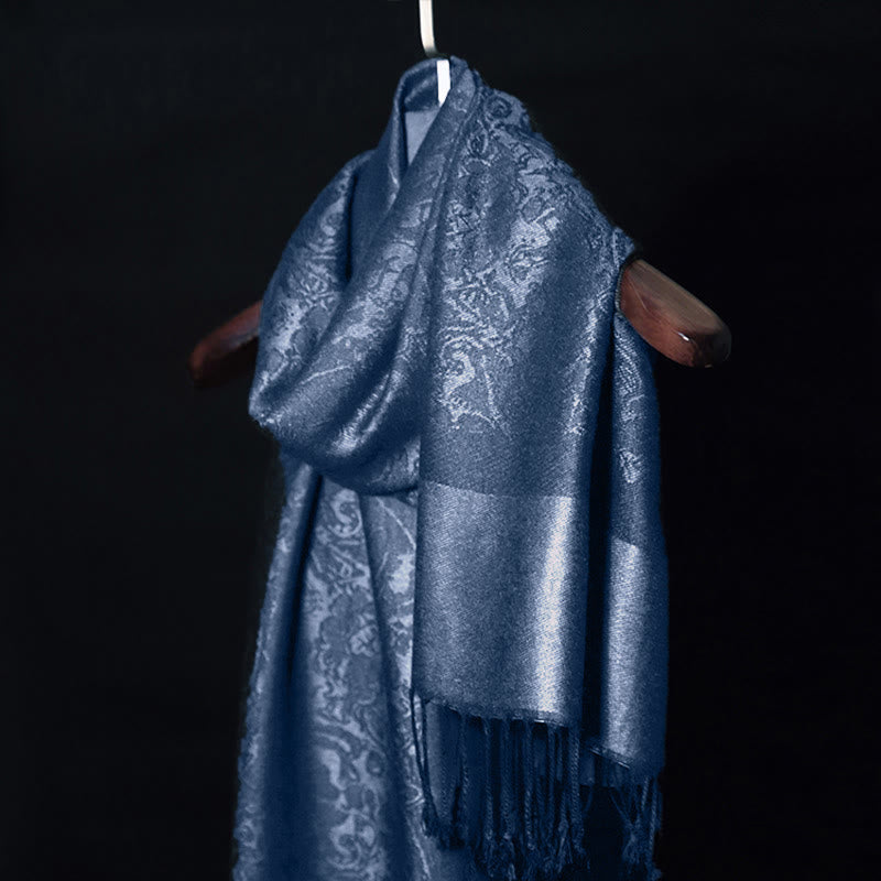 Foviel Tibetischer Cashew Jacquardigalls Schal Frühling Herbst Winter Warm Gemütlicher Schal Wrap