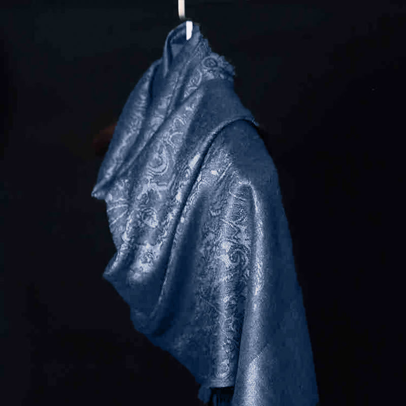 Foviel Tibetischer Cashew Jacquardigalls Schal Frühling Herbst Winter Warm Gemütlicher Schal Wrap