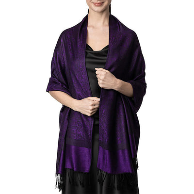 Foviel Tibetischer Cashew Jacquardigalls Schal Frühling Herbst Winter Warm Gemütlicher Schal Wrap