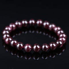 Bracelet Passion Foviel en perles de grenat naturel