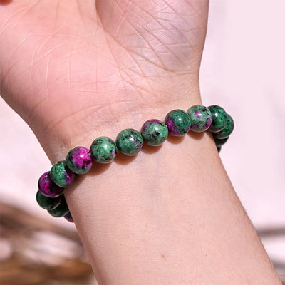 Buddha Stones Love Self Green Series Calm Balance Support Bracelet Bracelet BS 11