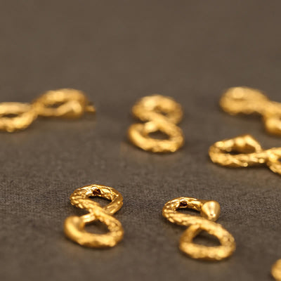 Buddha Stones 999 Gold Year of the Snake Eternal Endless Knot Infinity Handmade Luck Bracelet Bracelet BS 20