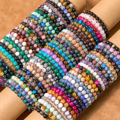 Buddha Stone Various Crystals Malachite Lazurite Lapis Lazuli Hemimorphite Calmness Bracelet - image 2