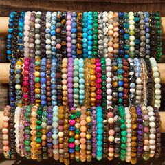 Buddha Stone Various Crystals Malachite Lazurite Lapis Lazuli Hemimorphite Calmness Bracelet - image 0