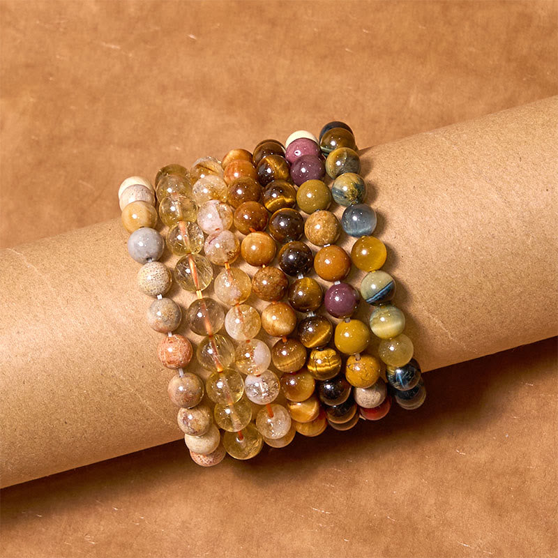 Buddha Stones Boost Confidence Yellow Series Happiness Positive Bracelet Bracelet BS main