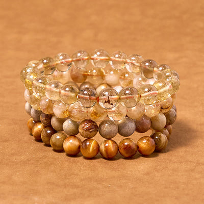 Buddha Stones Boost Confidence Yellow Series Happiness Positive Bracelet Bracelet BS 3