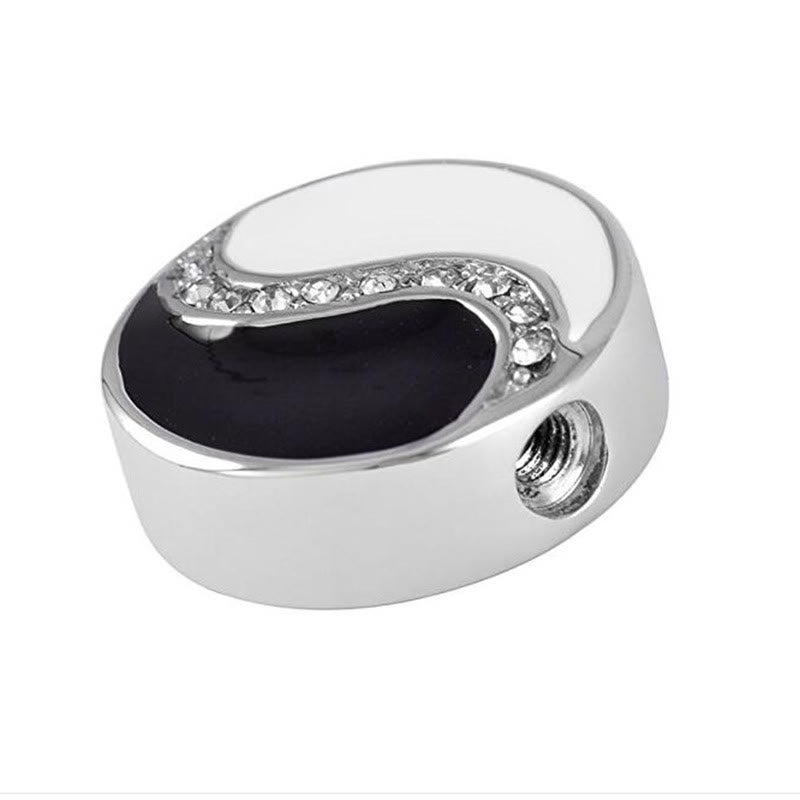 Foviel Yin Yang Titanium Stahl Harmony Halskette Anhänger