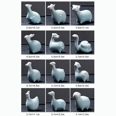 Buddha Stones Chinese Zodiac Ceramic Tea Pet Home Decoration - image 32
