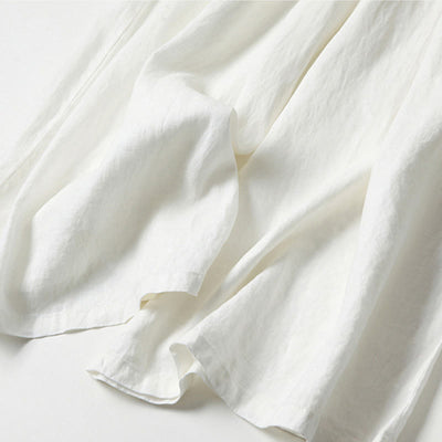Buddha Stones Plain Color Cotton Linen High Waist Wide Leg Pants With Pockets - image 26