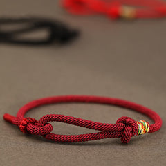 Bracelet chance Foviel fil rouge en argent sterling 925 et pièce en argent sterling 999