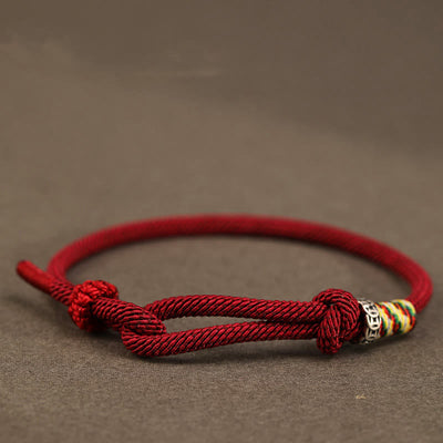 Bracelet chance Foviel fil rouge en argent sterling 925 et pièce en argent sterling 999