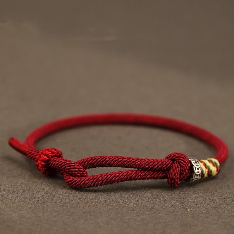 Bracelet chance Foviel fil rouge en argent sterling 925 et pièce en argent sterling 999