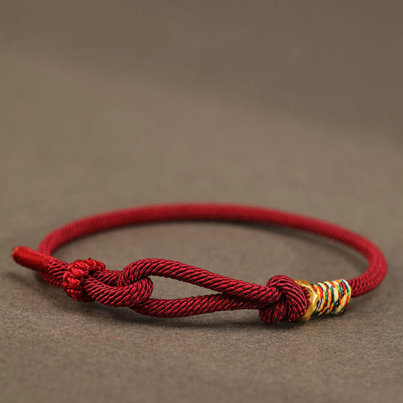Bracelet chance Foviel fil rouge en argent sterling 925 et pièce en argent sterling 999