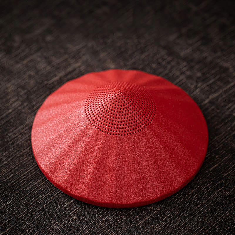 Buddha Stones Little Zen Monk Hat Strainer Ceramic Tea Accessories Figurine Home Decoration Decorations BS Red Hat Strainer 8.3*3.2cm
