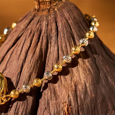 Buddha Stones Feng Sheng Shui Qi Copper Brass Rotatable Windmill Bead Protection Braided Bracelet - image 2