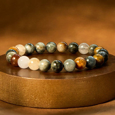 Foviel Natural Eagle's Eye Stone Confidence Positive Bracelet